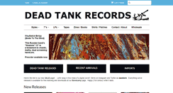 Desktop Screenshot of deadtankrecords.com