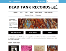 Tablet Screenshot of deadtankrecords.com